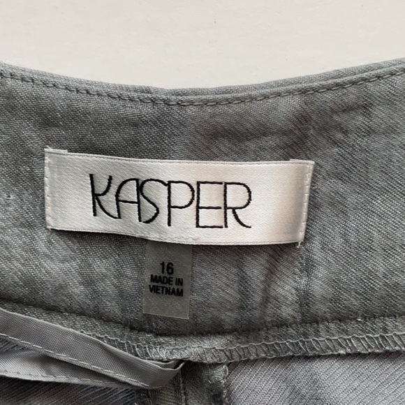 Kasper Silver Shimmer Pants - Picture 7 of 10